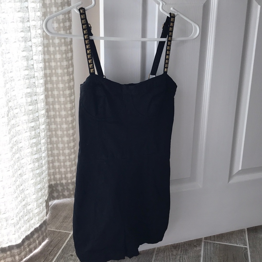 Black studded Romper